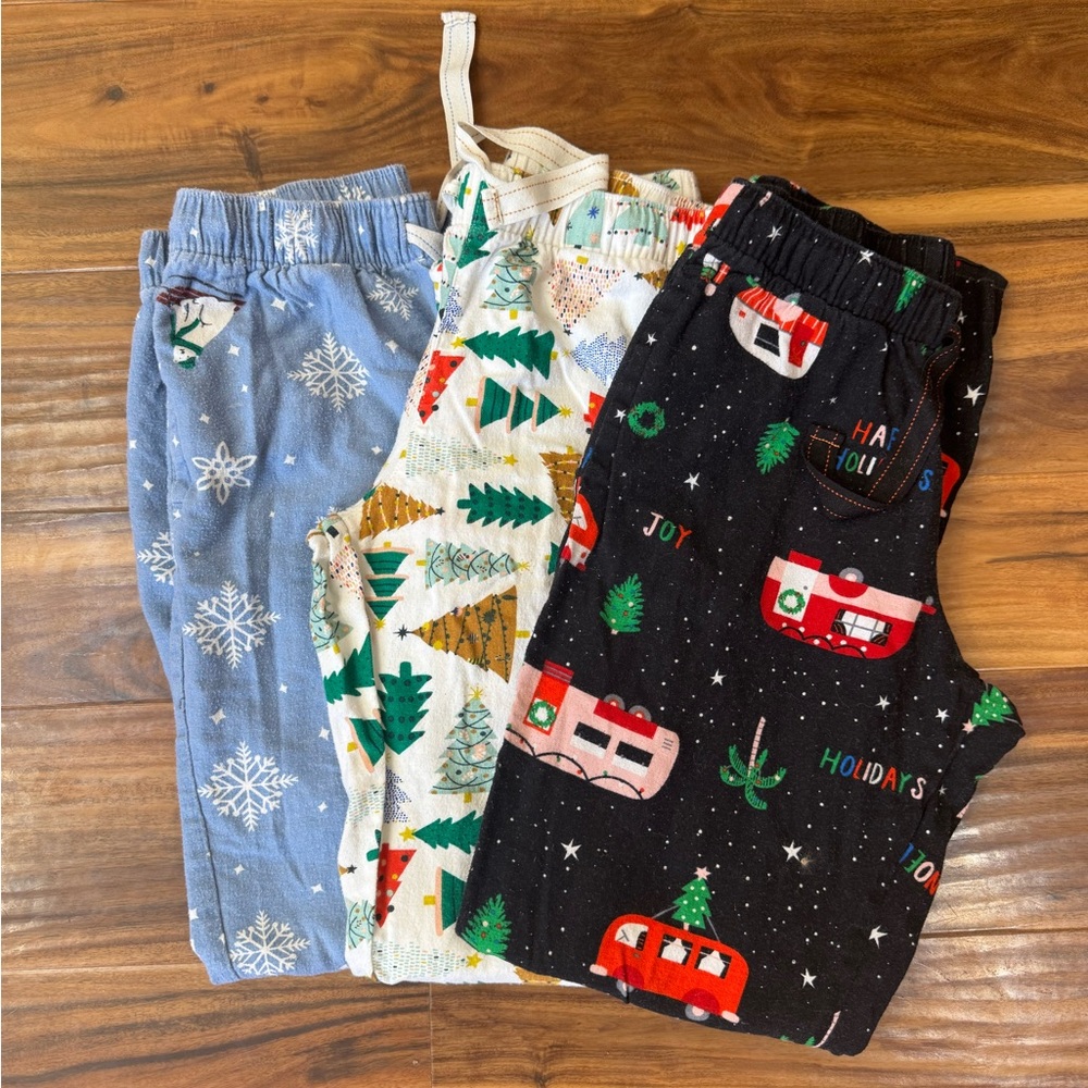 Festive Kids Pajama Set - Blue, White, Black
